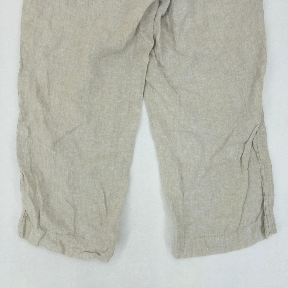 Quince 100% European Linen Wide Leg Pants Womens XL Flax Drawstring Casual SCENT